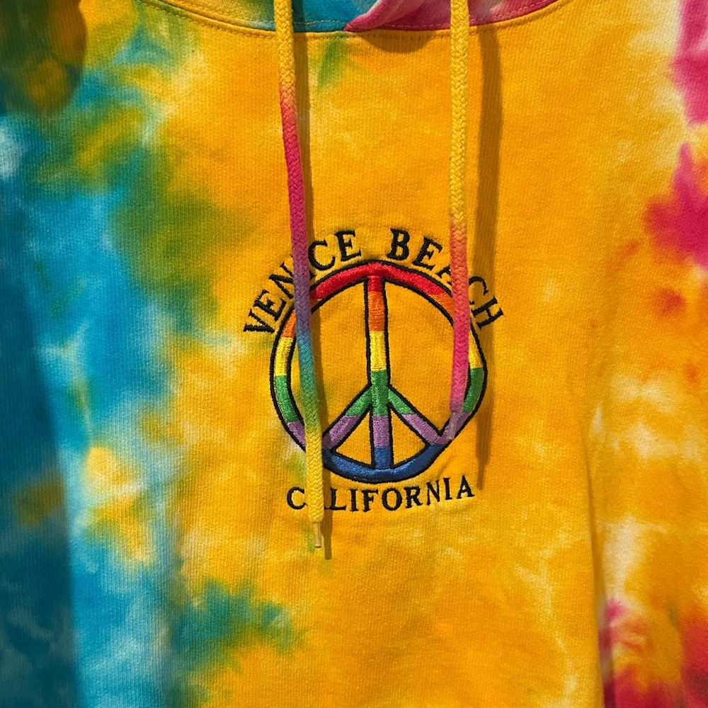 Tie-Dye Venice Beach Hoodie off the Pier. Never worn.